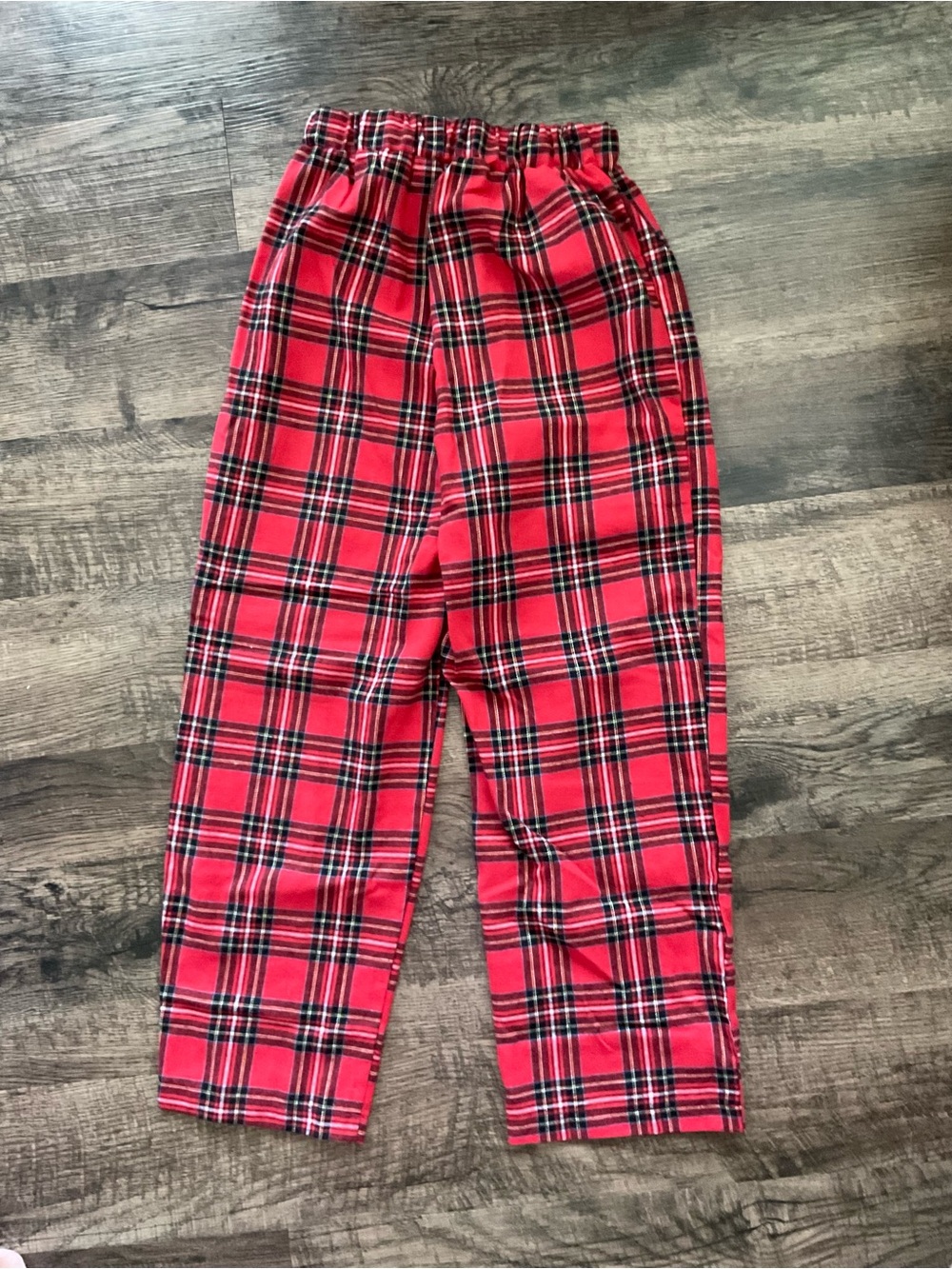 ROMWE Red Plaid Pajama Pants